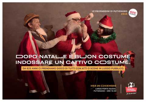 Putignano, Festa delle Propaggini: in piazza la sfida tra bande di poeti stravaganti